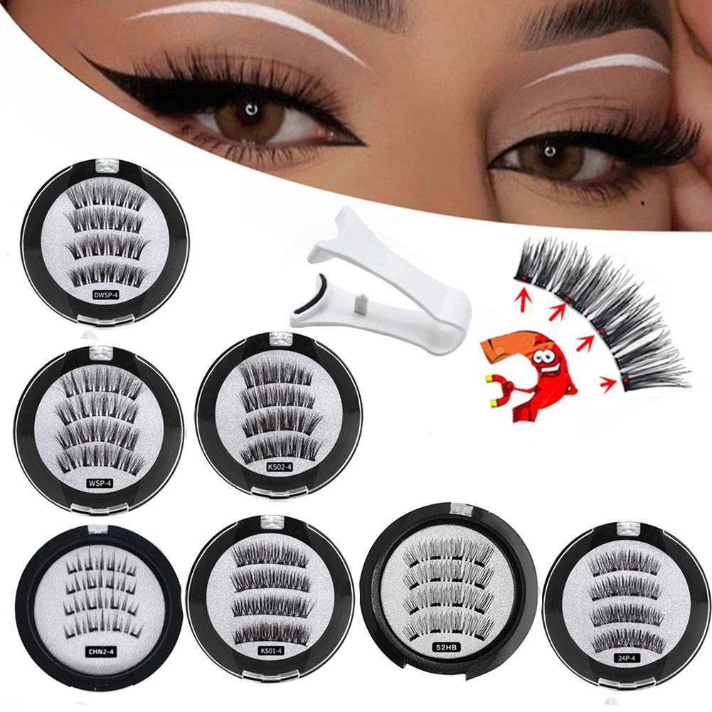 Eyelash Extension Equipment - 2 Paar 3D magnetische falsche Wimpern