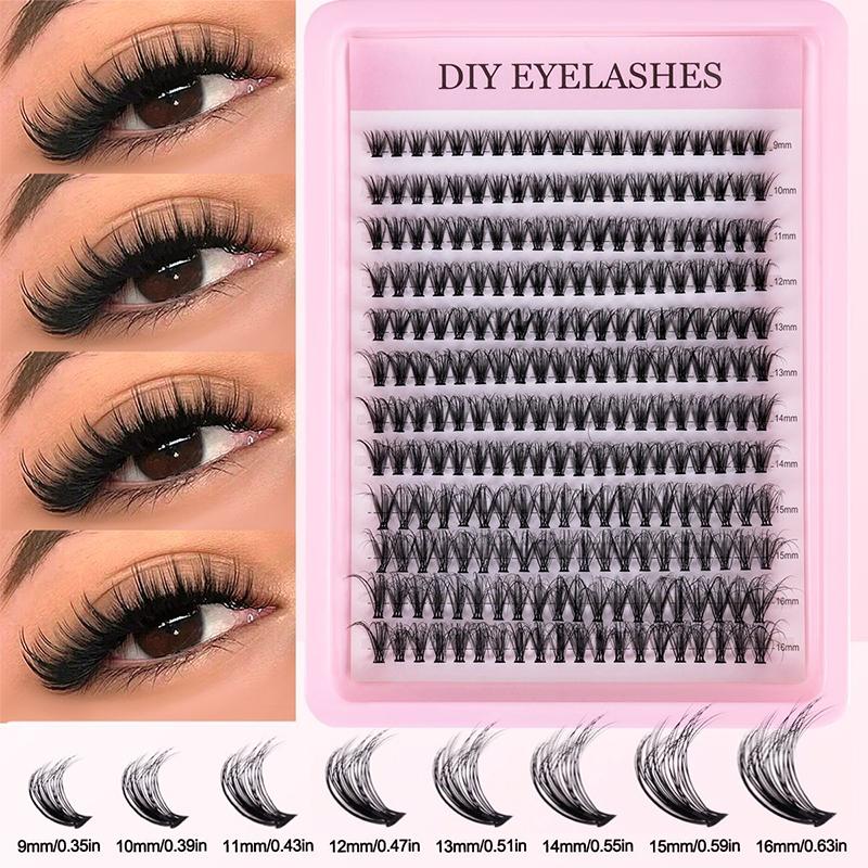 Eyelash Extension Kits - Natürliches Cluster-Feder-Wimpern-Set DIY Wimpernverlängerung 30D 40D