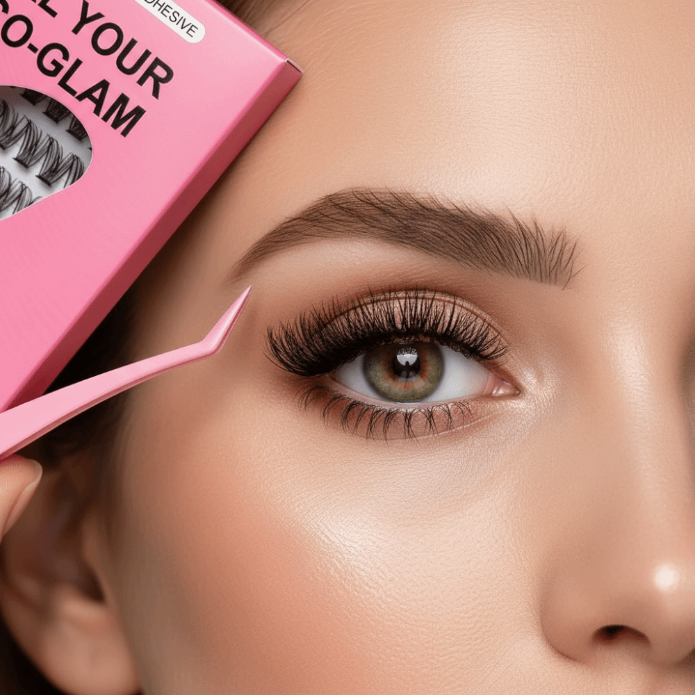 Eyelash Extension Equipment - Natürlich Aussehende DIY Wimpernverlängerungs-Set Flauschige Selbstklebende