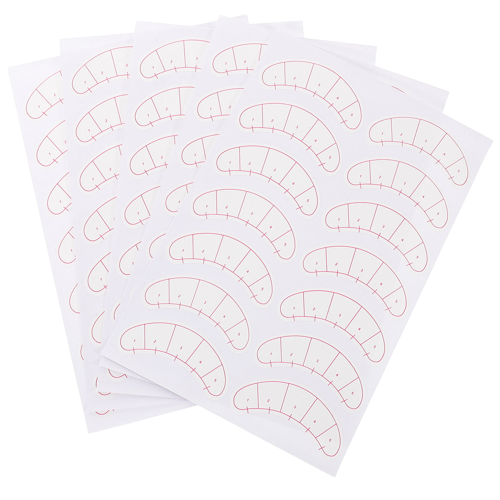 Lash Mapping Sticker - 10 Blatt Isolationspapier für Wimpernverlängerungen mit
