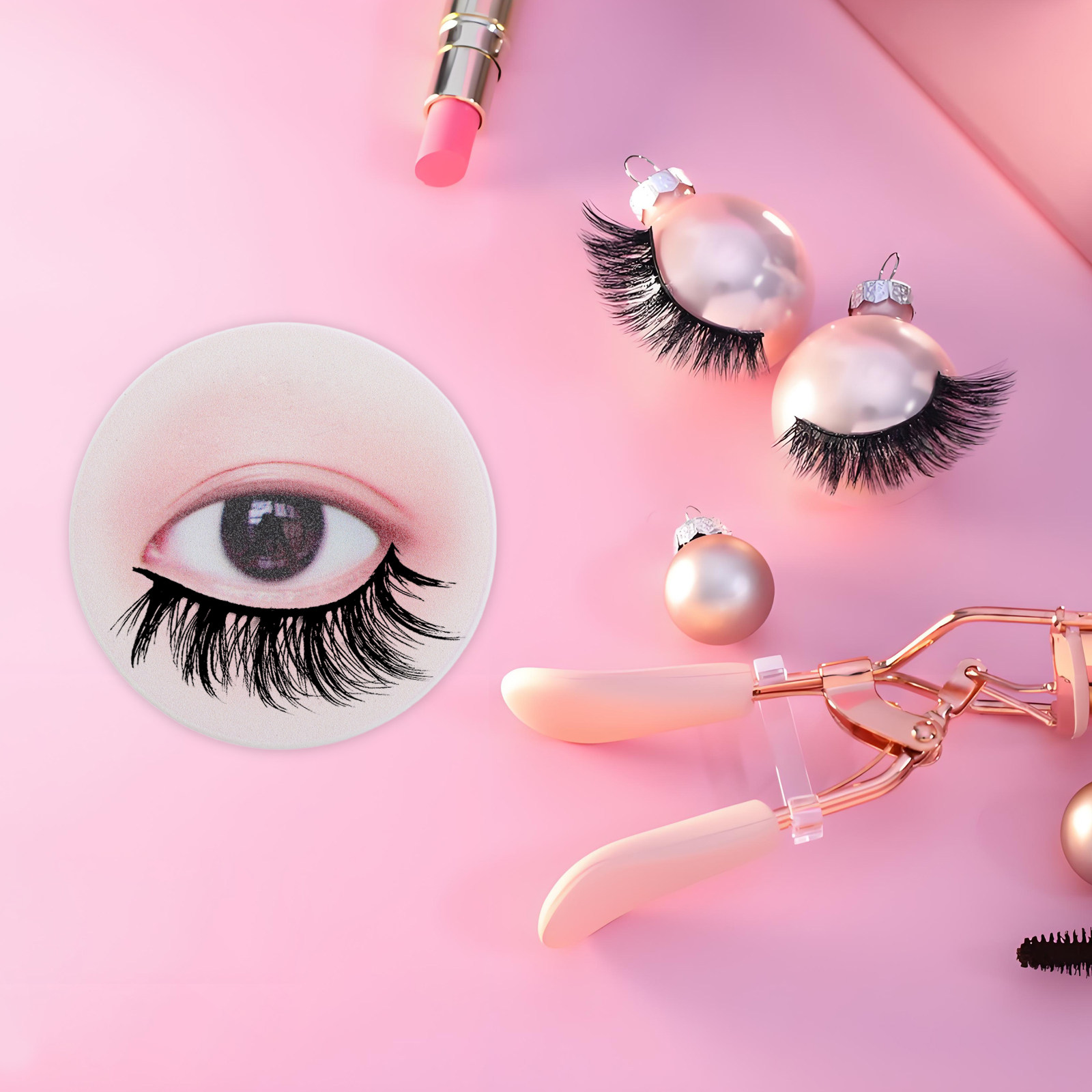 Eyelash Extension Kits - 3-teiliges Wimpernverlängerungs-Übungsbrett-Set, Schwarz, Wiederverwendbares Wimpern-Trainingskit, Salon-Präsentationswerkzeuge