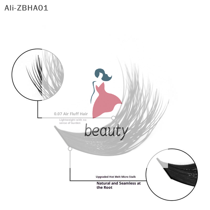 Eyelash Extension Kits - 3D Faux Mink Wimpern Wispy Wimpernverlängerung