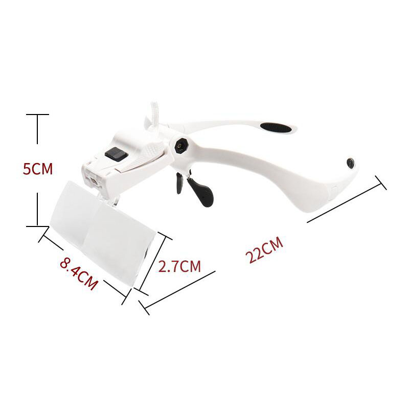 5-Linsen-verstellbare Lupe, Wi – Eyelash Extension With Glasses Bewertung und Preis