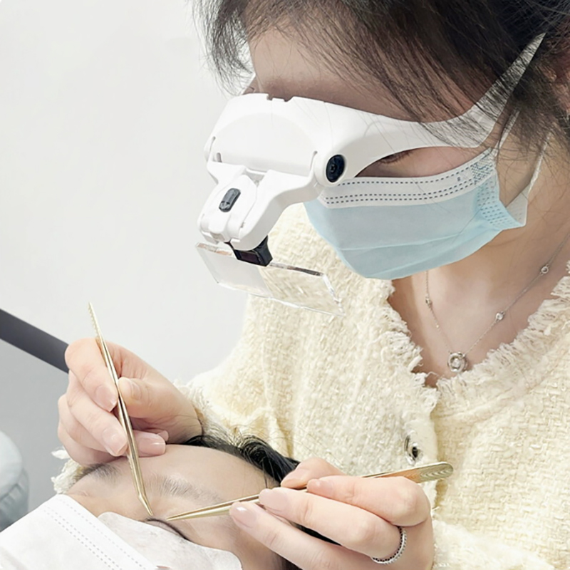 5-Linsen-verstellbare Lupe, Wi – Eyelash Extension With Glasses Bewertung und Preis