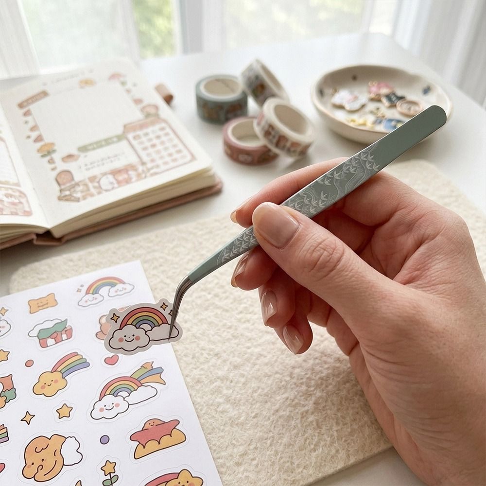Edelstahl Gebogene Pinzette Ho – Lash Mapping Sticker Bewertung und Preis