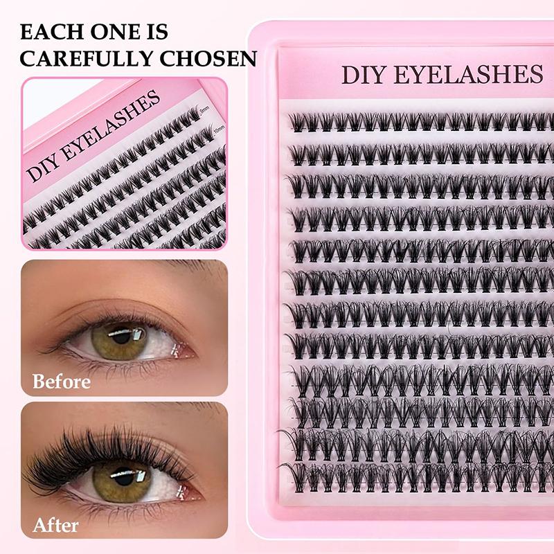 Natürliches Cluster-Feder-Wimp – Eyelash Extension Kits Bewertung und Preis
