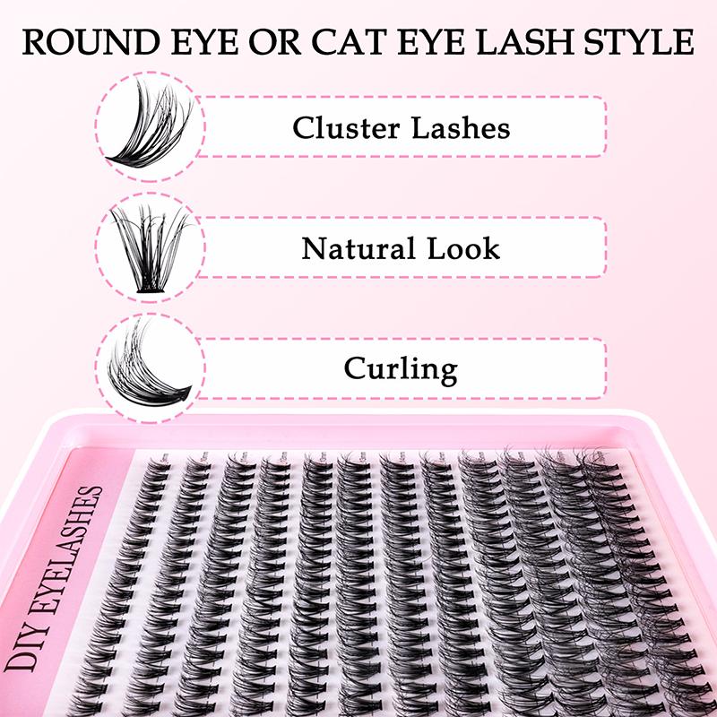 Natürliches Cluster-Feder-Wimp – Eyelash Extension Kits Bewertung und Preis