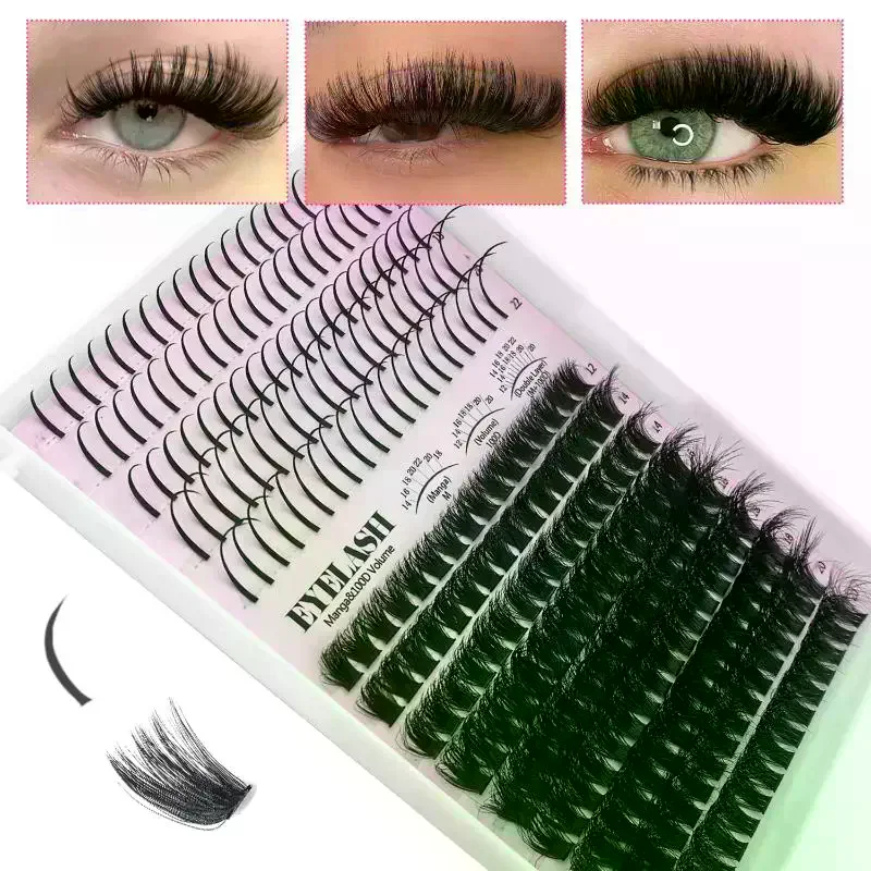 Wimpern-Cluster-Set: Volumen-W – Eyelash Extension Kits Bewertung und Preis