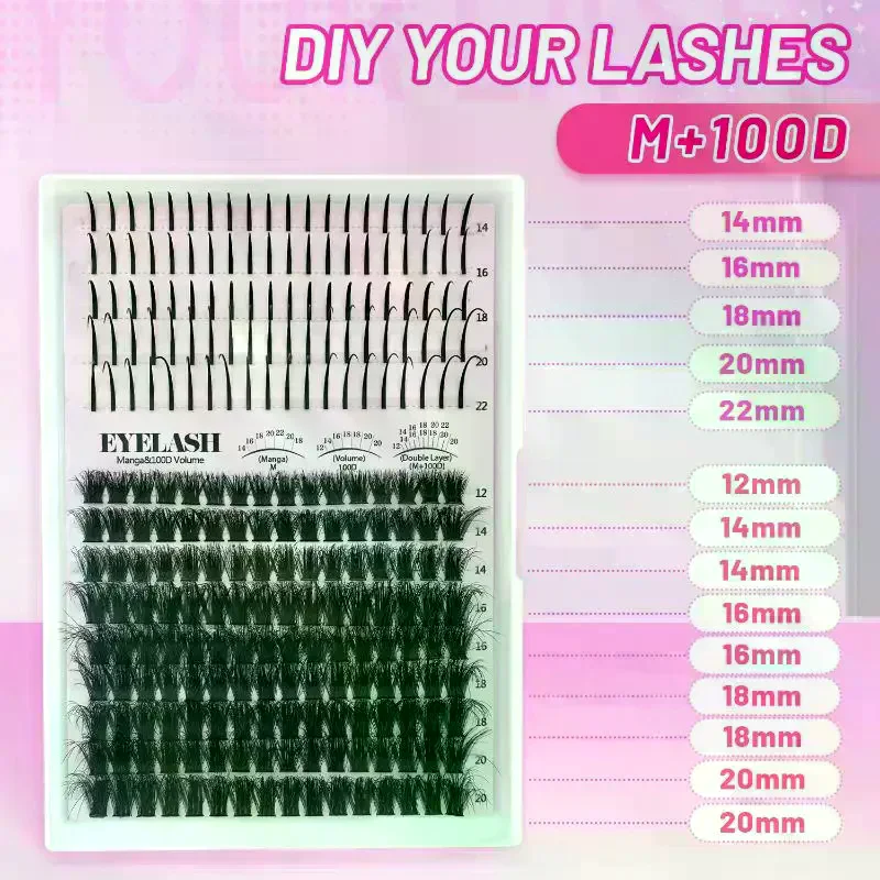 Wimpern-Cluster-Set: Volumen-W – Eyelash Extension Kits Bewertung und Preis