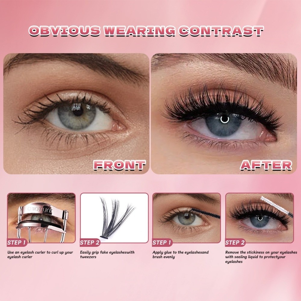 8-16mm Lange Künstliche Wimper – Eyelash Extension Kits Bewertung und Preis