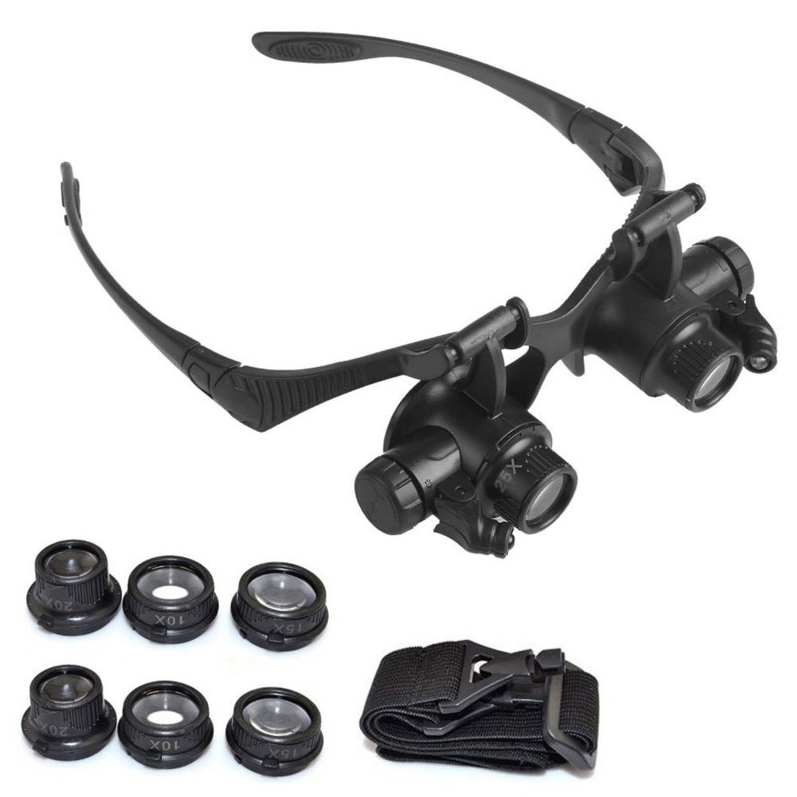 LED-Licht-Augenlupe, 8-Linsen- – Eyelash Extension With Glasses Bewertung und Preis