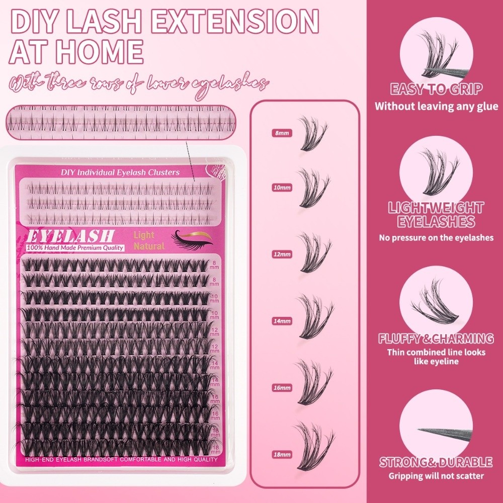 8-18mm Lange Künstliche Wimper – Eyelash Extension Kits Bewertung und Preis